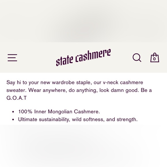 State Cashmere V-Neck Basic Sweater - Picture 8 of 8